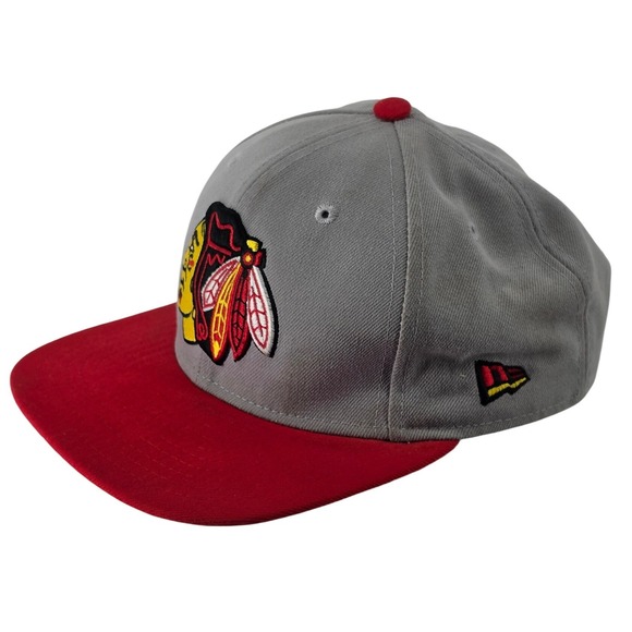 New Era Other - New Era 9FIFTY Chicago Blackhawks Snapback Hat Grey Red NHL Original Fit OSFM